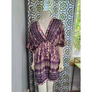 ReneeC Floral Kimono Dress/Tunic